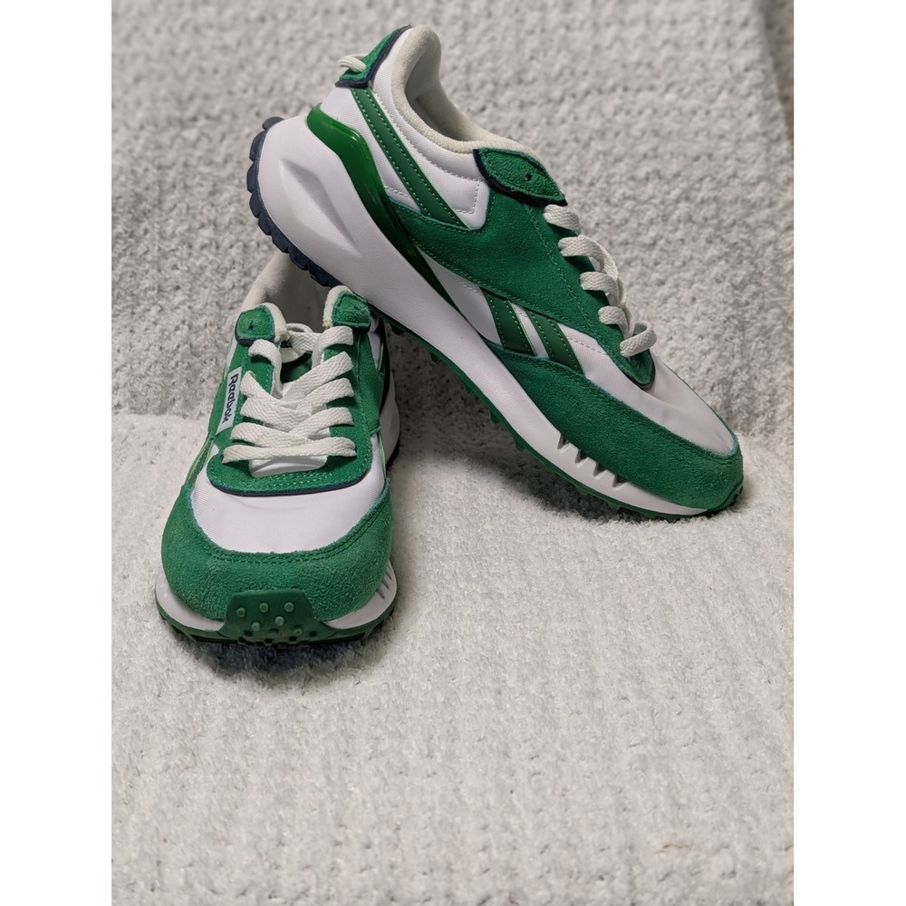 Reebok Classic Legacy Glen Green White Suede Nylon Sneaker 8.5 Retro Streetwear